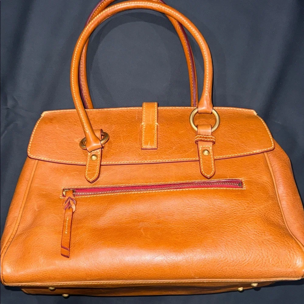 Dooney & Bourke Florentine Leather Tab Satchel - Picture 10 of 16
